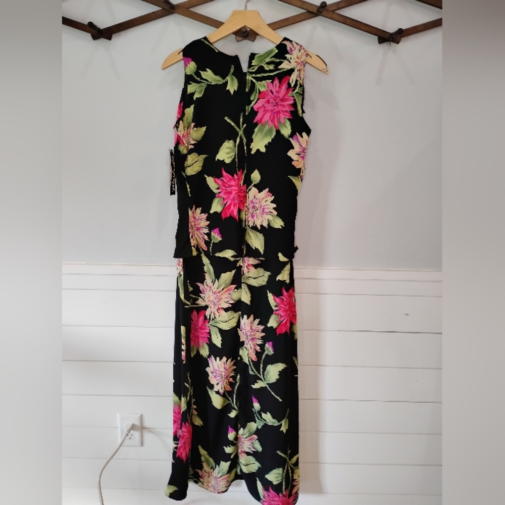 Floral Black Maxi Dress